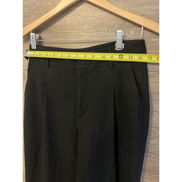 Anine Bing Joelle Trouser Pants Women Size Small Black Pockets Career Office - Picture 3 of 11
